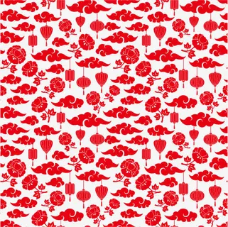 祥云花灯笼底纹矢量免抠