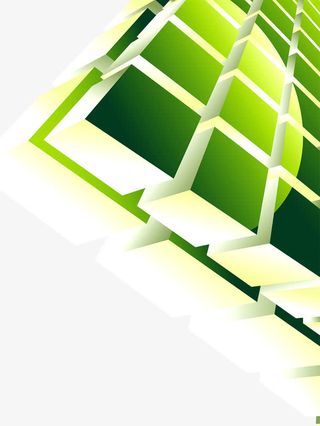 绿色正方体免抠