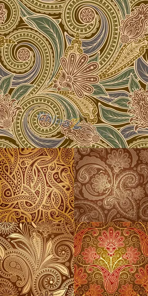 欧式复古花纹图片免抠