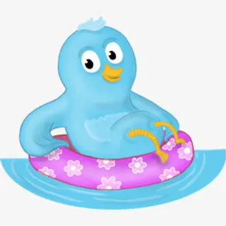 夏天游泳圈跟我图标免抠