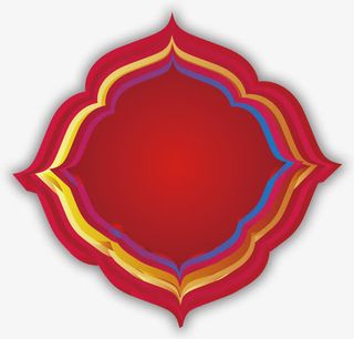 中秋节花纹免抠