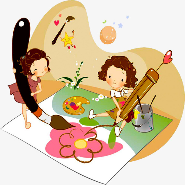 小朋友绘画免抠