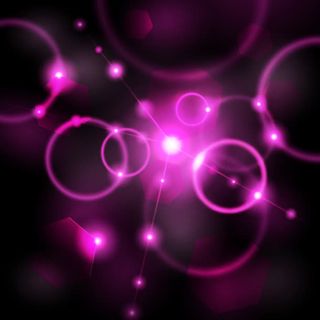 粉色圆形黄斑光效海报背景