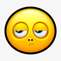 笑脸失望的图标免抠