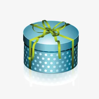 手绘卡通装饰礼盒精美礼盒广告设免抠