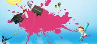 淘宝活泼梦幻大气宣传海报banner背景高清