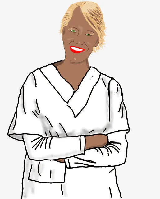 女医生手绘免抠