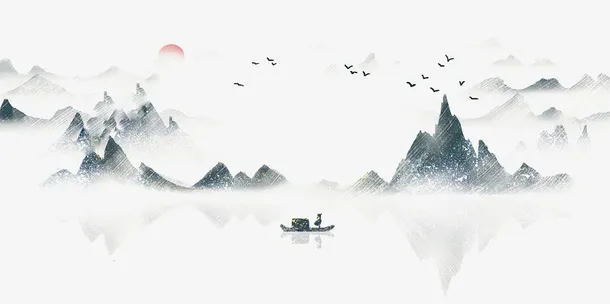山水画素材欢迎下载免抠
