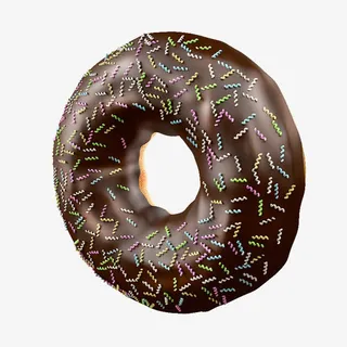 卡通立体甜甜圈免抠图免抠
