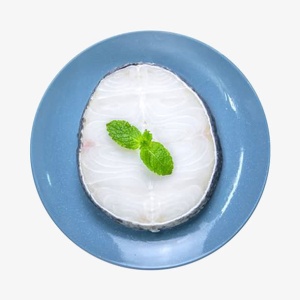 冻银鳕鱼扒整条切片免抠