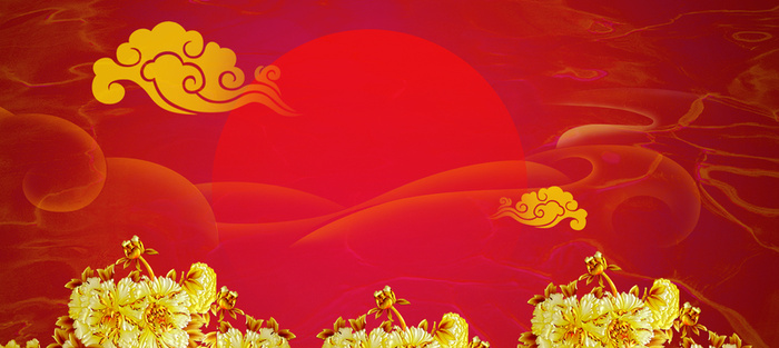 红色中国风重阳节banner高清