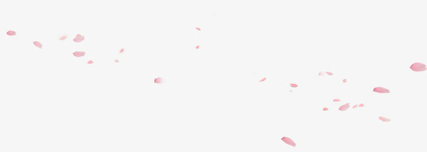 粉色梦幻飘浮设计花瓣免抠