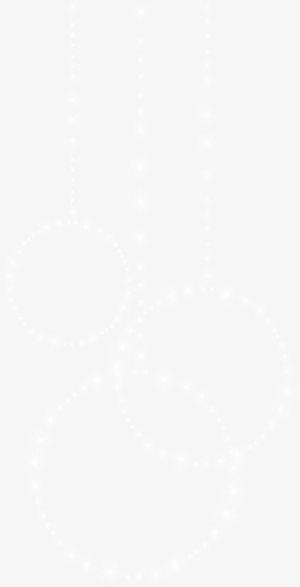 白色圆圈挂件免抠