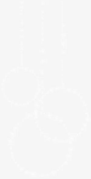 白色圆圈挂件免抠