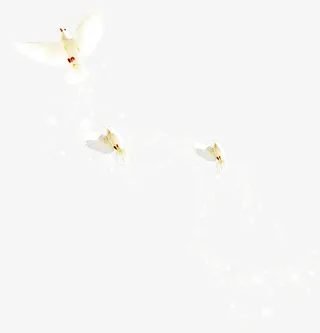 唯美飞翔白鸽创意手绘免抠