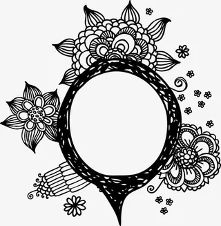 黑色线条底纹免抠