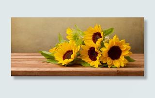 唯美向日葵海报背景