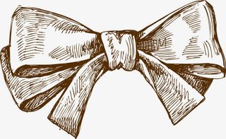 复古蝴蝶结矢量素材免抠