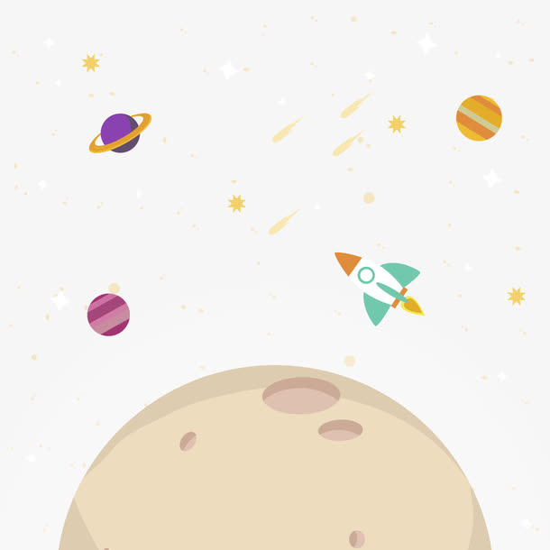宇宙月球免抠