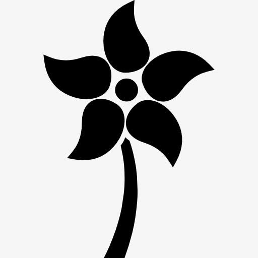 花和茎图标免抠