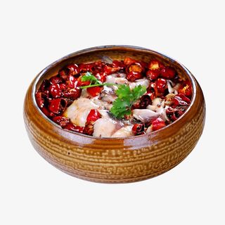 美食烤鱼川菜烤鱼免抠