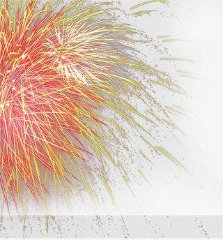绽放的烟花免抠