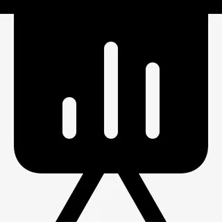 屏幕上的酒吧图形图标免抠