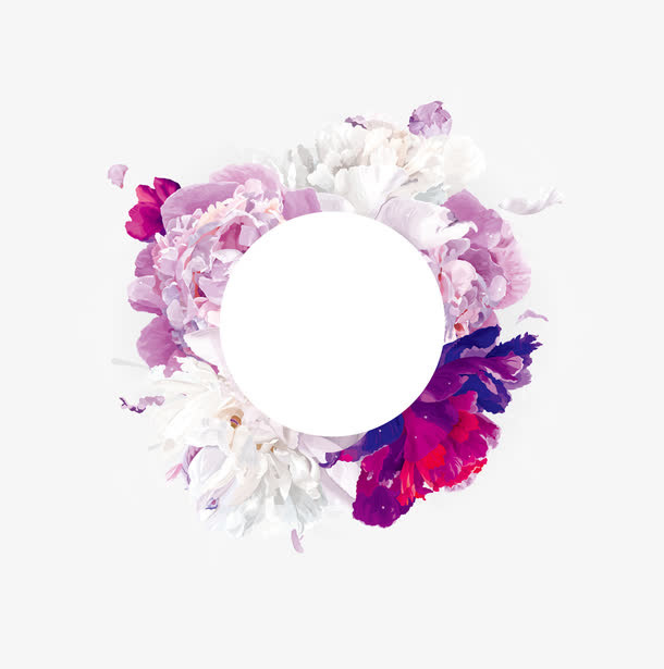 彩绘花环png素材免抠