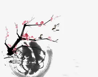 水墨如画免抠