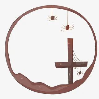 万圣节原型边框免抠