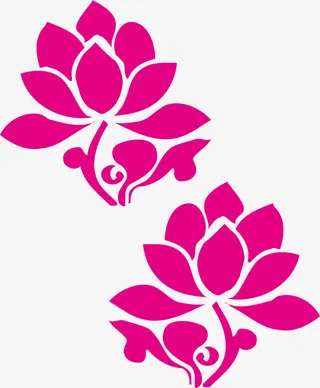 传统花边角花底纹边框素材免抠