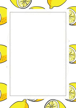 清新柠檬海报背景图高清