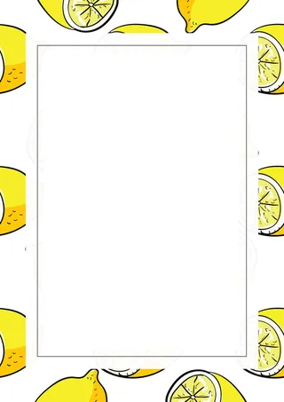 清新柠檬海报背景图高清