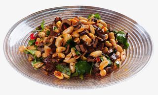 开胃精美小菜香菜花生拌牛肉免抠