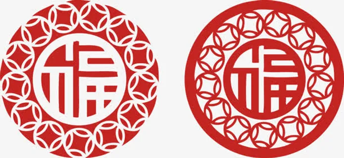 新春佳节剪纸素材免抠 新春佳节剪纸素材免抠