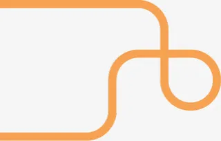 黄色弯曲粗线条素材免抠