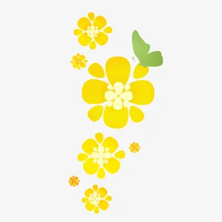 黄色小花免抠