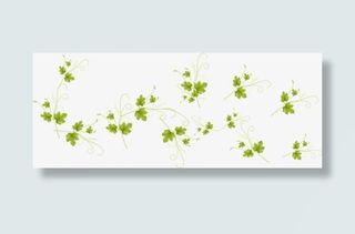 中国风绿色花朵装饰背景