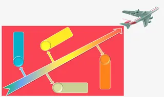 斜向上的箭头免抠