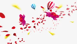 漂浮花瓣免抠