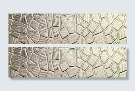 银色钢铁几何质感benner高清