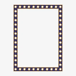 圆圈花纹框矢量免抠