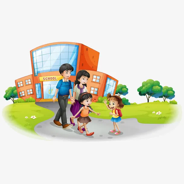 矢量放学了免抠