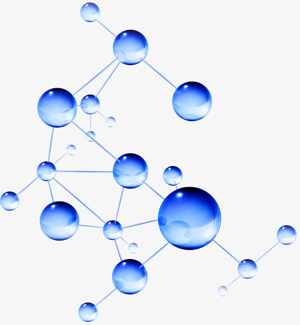 分子蓝色素材免抠