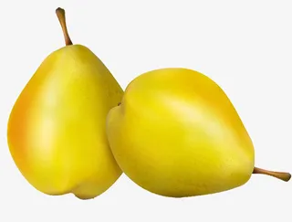 黄色雪梨免抠