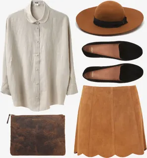 文艺范灰色棉麻衬衣免抠