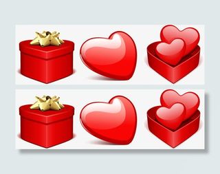 情人节礼盒元素免抠