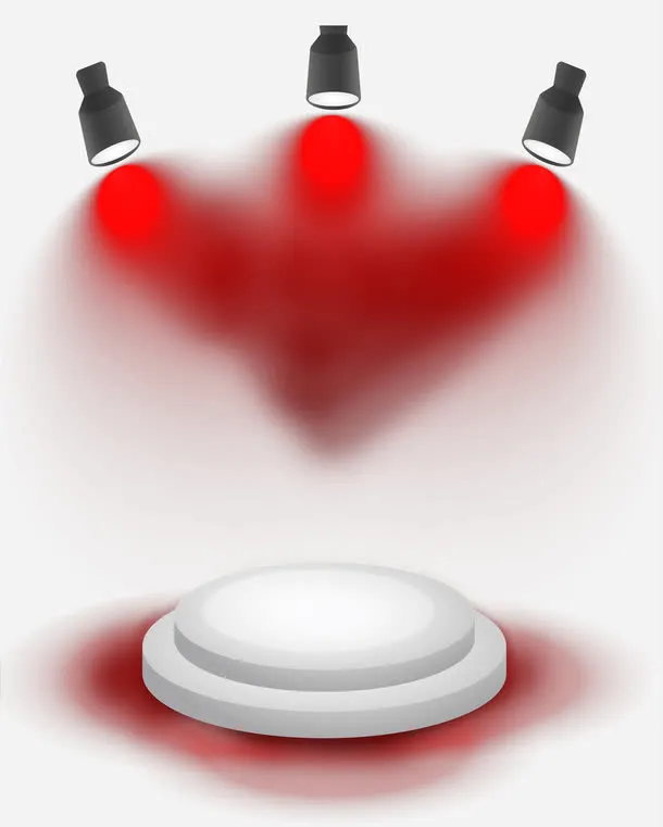 舞台上的射灯免抠