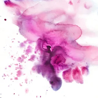 红色墨迹摄影免抠