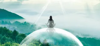 绿色自然养生宣传海报背景高清